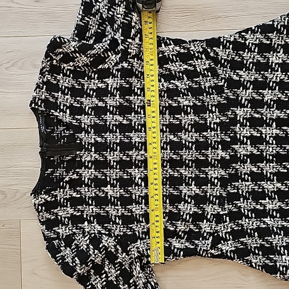Zara Tweed Houndstooth Peplum, Sm - Picture 6 of 12